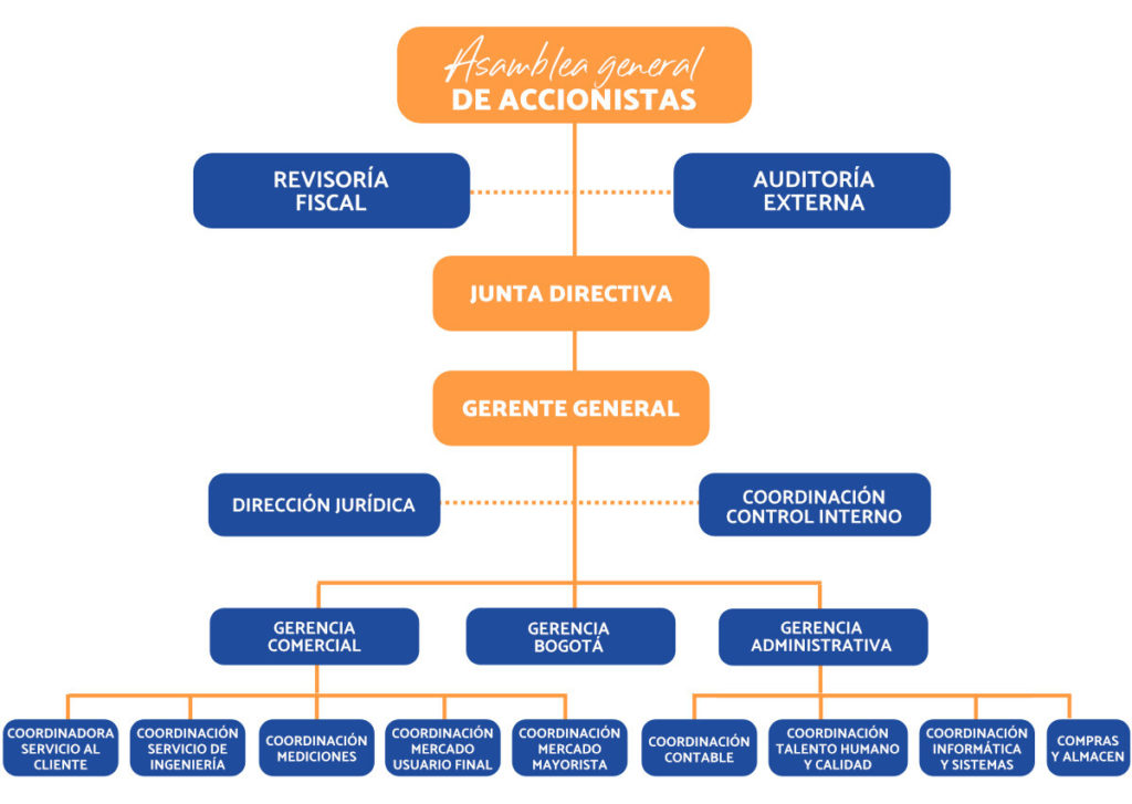Estructura Organizacional de DICEL SA ESP